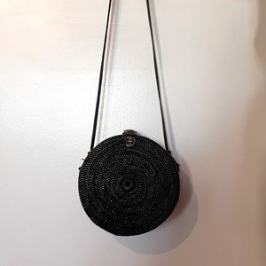 Rattan Handwoven Round Purse